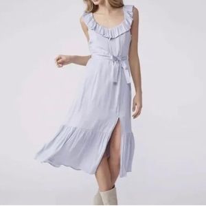 Paige Kierra MIDI Dress with Slit Salt Blue